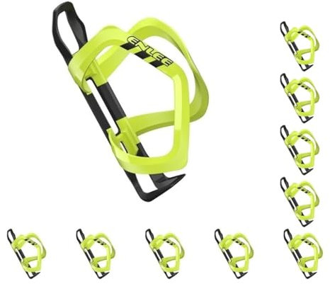 Lot de 10 porte-gobelets pour VTT et vélo de route Jaune 8 x 14,8 x 7 cm