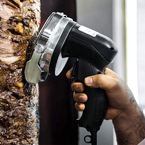 Meat Slicer Machine,80W Handheld Turkish Kebab Knife Electric Electric Kebab Slicer can Adjust The Thickness Portable Electric Carving Knives Kebab Meat Slicers, for Commercial Home Use