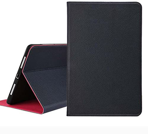 HBYLEE Lychee Pattern Smart Flip Cover para Apple iPad Air Gen 4 & 5 (2020/2022) 10.9 pulgadas (2020/2022) 10.9 pulgadas (27,7 cm) cuero Business Folio Stand Tablet Funda Azul