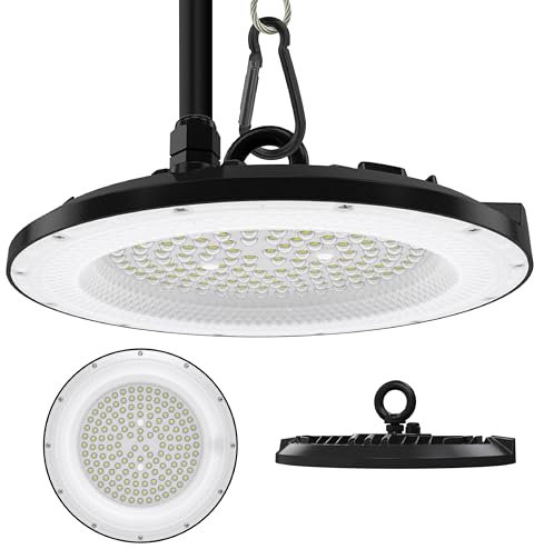 LUXULA LED Hallenleuchte Hallenstrahler UFO High-Bay 200W 20000lm 5000K Neutralweiß IP65 IK08 EPISTAR LEDs - Industriebeleuchtung Werkstatt Lager