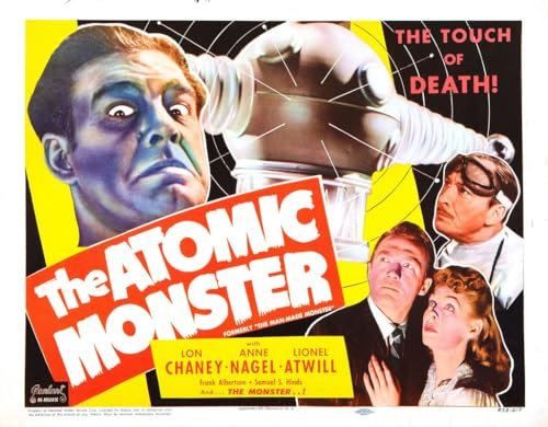Poster, Motiv: Man Made Monster 03, A4, Wandkunst, Heimdekoration, Filmposter, Leinwand, Film, Kino, Retro, Vintage, Kult, klassisch, Nostargic, Saga, moderner Nachdruck, wir drucken jedes Poster für