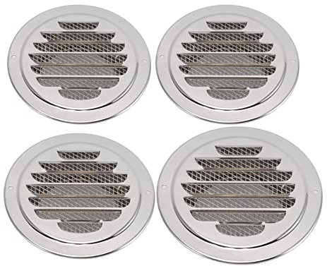 Apexare Lüftungsschlitz-Abdeckungen, runde Abluftkanal-Grillkappe aus Edelstahl, Lüftungsabdeckung für Küche und Badezimmer, Decken-Badezimmer-Abluftventilator-Lüftungsöffnungen, (150mm / 5.9in)