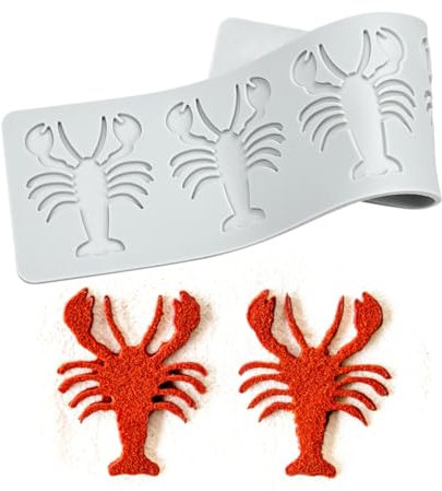 mostsom Sugarcraft - Stampo in pizzo per decorazione di torte, fondente, decorazione per torte nuziali, decorazione di torte, gamberi (E_ gamberi)
