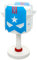 Dalber Kinder Tischlampe Nachttischlampe Blue Hero Superheld
