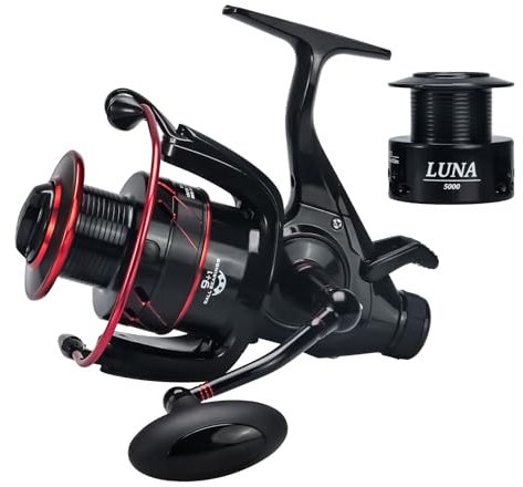 SeaKnight Luna Karpfenangelrolle 9+1BB Freilauf-Spinnrolle 5,5:1 Süßwasserrolle 4000 5000 6000 Kohlefaser-Bremssystem Max 12 kg