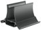 Pongnas Supporto Verticale per Laptop, Supporto Antiscivolo per Tablet e Telefono da Scrivania, Supporto per Notebook Salvaspazio per Organizer da Scrivania per L'home Office (BLACK)