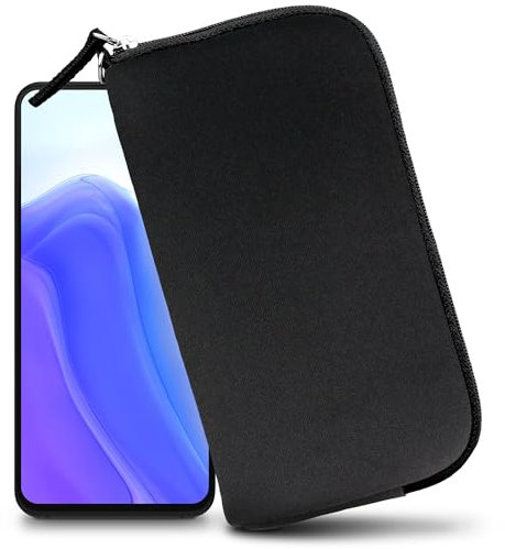 XiRRiX Handytasche für Smartphone 4XL-2 6,8 Größe - universal Handyhülle mit Handschlaufe - Handy Hülle mit Reißverschluss - Tasche schwarz