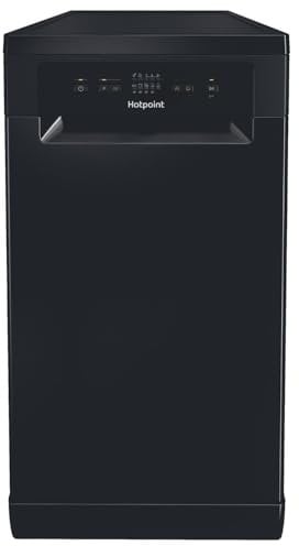 Hotpoint Freestanding Slimline Dishwasher - Black