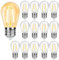 Paquete de 15 Bombillas de Repuesto S14 E27 2W LED Filamento, Equivalente 20W Incandescente, Blanca Cálida 2700K, 160LM, IP44 Impermeable, No Regulable, Decoración para Luces de Cadena, Fiesta