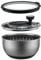SILBERTHAL Salatschleuder Edelstahl mit Deckel 4,5l groß & rutschfestem Boden - Salad Spinner mit Kurbelantrieb & Stopptaste - BPA-frei & Spülmaschinenfest
