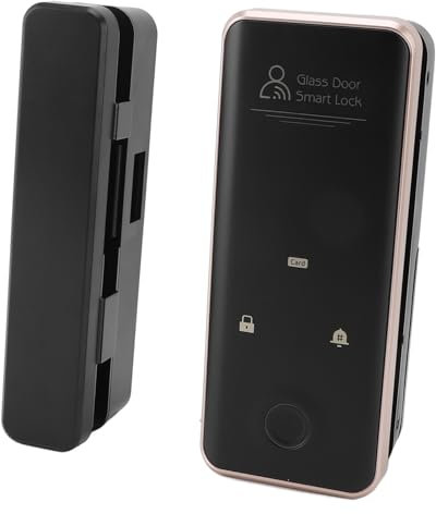 Fingerprint Door Lock, Fingerprint Door Safety Lock with a Virtual Password, Voice Alarm and Bell Function for at Home Office