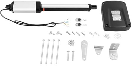 CHIMHOON 50W 300KG Torantrieb, Flügeltor Drehtorantrieb, Flügeltorantrieb, Torantrieb Set, Hoftor Fernbedienung, 1-Flügelig Bi-Linked Flügeltorantrieb, Schwerlast Automatischer Drehtorantrieb