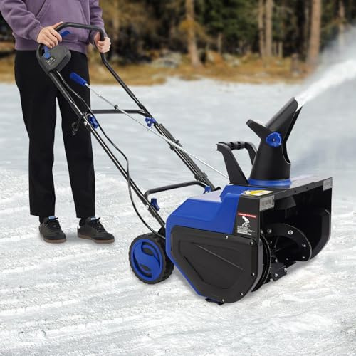 3500W Schneefräse Elektro Schneepflug | 56 cm Reinigungsbreite, 33 cm Tiefe | 7,6 m Werfhöhe | 180° Variable Auswurfrichtung | Elektro-Schneefräse Snowline für Einfahrten & Wege