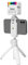 Rollei Comfort Desktop LED Set in weiß, Mini Stativ mit LED-Videolicht RGB, Kugelkopf und Smartphonehalterung, ist ideal für Vlogger und Blogger