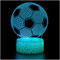 Fußball 3D Lampe, ZNZ LED Illusion Nachtlicht, 16 Farbwechsel 4 Models mit Remote & Smart Touch Stimmungslichter, Nachttischlampe fussball Geschenke für Männer Mädchen Jungen Kinder