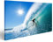 Bild auf Leinwand Surfer On Blue Ocean Wave Wandbild Poster Kunstdruck Bilder