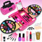 Amerrly 59 PCS Kinderschminke Set Mädchen - Sichere Waschbar Kinder Schminkset Mädchen, Mädchen Spielzeug Alter 4-12, Schminkkoffer Mädchen, Party Geburtstag Weihnachten Geschenke für Mädchen