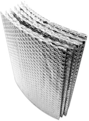 Aluminium Isoliermatte Selbstklebend Isolierfolie Dämmfolie Thermofolie für Fenster Auto Camping oder Pool Perfekt als Wärmedämmung Kälteschutz und Verdunklung(Size:1*25m)
