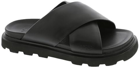 UGG Damen Capitelle Crossband Schiebe-Sandalen, Schwarz, 39 EU