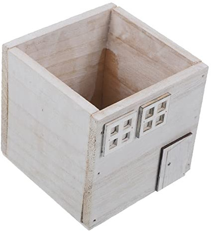 Yardwe Maceta De Madera Maceta Cuadrada Maceta Pequeña Cubo De Flores De Madera Macetas De Madera Jardinera De Cubo De Madera Jardinera De Balcón Ventana Cuenco Suculento