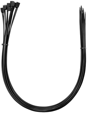 Armpow 25 Piezas 900mm x12mm Plastico bridas largas de resistentes a los rayos UV 114kg/250LBS de resistencia a la tracción Sujetacables de Alta Resistencia Para la Gestión de Cables(Negro)