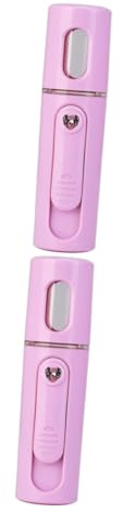 Beaupretty 2piezas Pulverizador Facial Led De Agua Fría Tecnología Nanométrica Para Hidratación Profunda y Cuidado Piel Color Púrpura