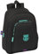 Safta FC Barcelona 3. Team Schulrucksack für Kinder, ideal für Kinder verschiedener Altersgruppen, bequem und vielseitig, Qualität und Widerstandsfähigkeit, 27 x 10 x 33 cm, Schwarz, Schwarz,