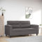 KLYEON 2-Sitzer-Sofa Grau 140 cm Kunstleder,Elegantes Kunstledersofa, 2Sitzer, für höchsten Sitzkomfort im Wohnzimmer Wohnzimmer, Sofas