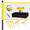 Hanured Volleyballnetz Set, Volleyballnetz Garten Outdoor Mobiles Set, Tragbarer Beachvolleyball-Netz, für Garten Strand Rasen