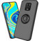 Movilear Funda Carcasa para Xiaomi Redmi Note 9S 4G / Note 9 Pro 4G, Antigolpes con Soporte de Anillo, TPU + PC Translucido Anti- Arañazos Negro Fant