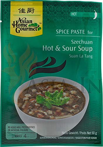 Asian Home Gourmet Szechuan Pikant & Sauere Suppenpaste 50g