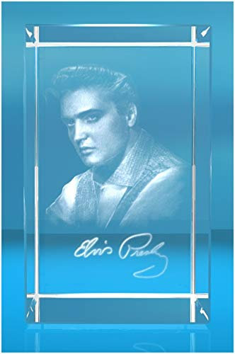 VIP-LASER XL Glasquader 3D Autogramm Elvis Presley - Ein muss für jeden Elvis Fan!