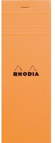 10 x Rhodia Notizblock Rhodia Nr. 8 7,4x21cm kariert 80 Blatt orange