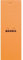 10 x Rhodia Notizblock Rhodia Nr. 8 7,4x21cm kariert 80 Blatt orange