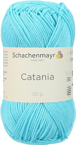 Schachenmayr Catania 9801210-00397 türkis Handstrickgarn, Häkelgarn, Baumwolle