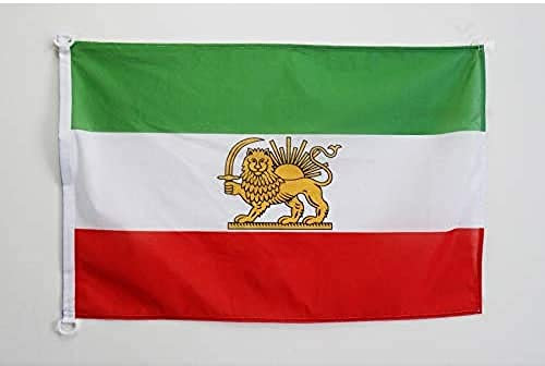 AZ FLAG Bootflagge Iran Alt 45x30 cm, Iranische Bootsfahne 30 x 45 Cm Marine Flaggen - Flaggen