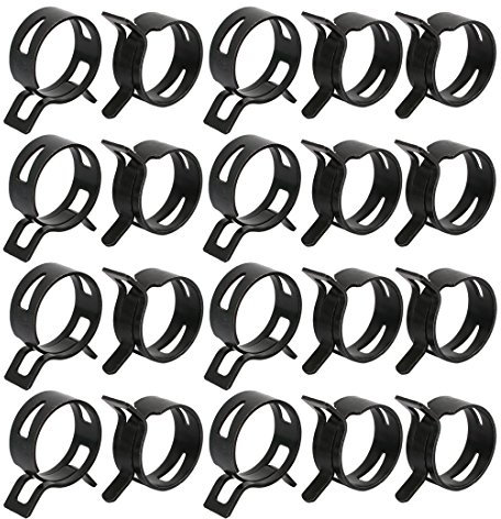 sourcing map 20 Stück 25mm Feder Schlauchschelle Federbandschelle Rohrschelle Schlauch Klemme DE de