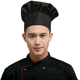 FakeFace Kochmütze Kochhut kochhaube Grillmütze Kochbekleidung für Damen Herren Restaurant Chef Cook Cap Mütze BBQ Kopfbedeckung Kochkleidung Pilz-Stil