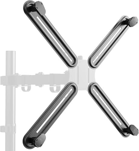 PUTORSEN VESA Adapter für 13“- 27“ Zoll LED OLED LCD PC-Monitore, ohne VESA Bohrungen Tischhalterung für Monitorhalterungen VESA 75x75 bis 100x100 mm, Max. Belastung 8kg