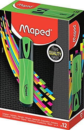 Maped Textmarker Neon Peps Classic, 12 Stück grün
