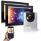 Goliath Hybrid | IP | Full-HD Video Türsprechanlage | App | 1-Fam | 2 x Full-Touchscreen 25,4 cm (10) | Aluminium Aufputz Türstation | 180° Ultra-Weitwinkel | AV-IPS-119
