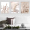 RAILONCH Premium 3er Poster Set, Beige Pampas Bilder Set, ohne Bilderrahmen, Moderne Bilder Wanddeko, Wandbilder für Wohnzimmer Schlafzimmer (30x40cm)