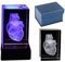 3D Menschliches Herz Anatomisches Modell – Kristall 3D Menschliches Herz mit Koronarterie – Briefbeschwerer (Lasergeätzt) in Kristallglas Würfel Wissenschaft Geschenk (mit LED-Basis)