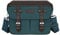 MOSISO Camera Case Crossbody Shoulder Messenger Bag, DSLR/SLR/Mirrorless Photography Vintage PU Leather Flap Gadget Bag with Rain Cover Compatible with Canon/Nikon/Sony Camera and Lens, Teal Green