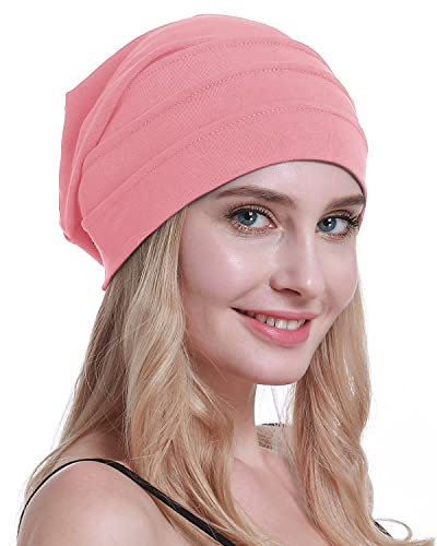 osvyo Baumwolle Chemo Hüte Soft Caps Krebs Kopfbedeckungen für Frauen Haarausfall versiegelt Verpackung HEISSES PINK