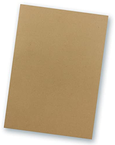 50 Blatt TonKarton DIN A4 - Farbe: Sandbraun Kraftpapier Braun -Ton-Papier 160 g/m² matte Oberfläche - Ton-Zeichen-Papier Bastel-Papier Bastel-Karton - Glüxx-Agent
