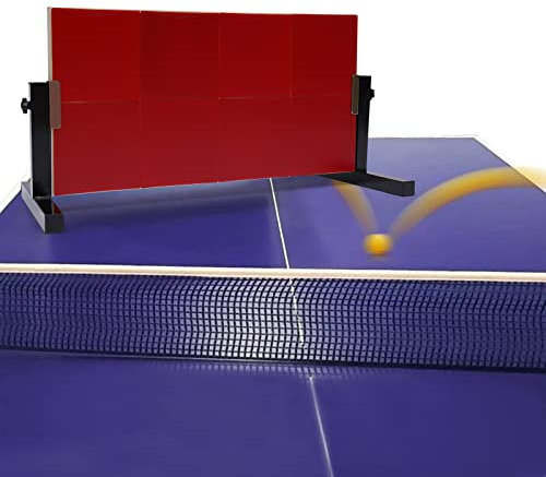 kangten Trainingsgerät Tischtennis Rebound Board Returnbrett Rücksprungbrett Returnboard Selbsttrainingsgerät Rot