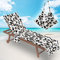 Surwin Schonbezug Für Gartenliege Strandliegenauflage Frottee Liegenauflage Stuhl Strandtuch Sun Lounger Bezug mit Tasche Sporthandtuch für Sommer Strand Garten Schwimmen (75x210cm,Weiss)