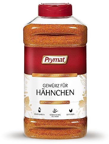 Prymat Hähnchengewürz 1100g, Gewürzmischung für Huhn, Truthahn, Ente, Gans, Grillgewürze, Marinade für Fleisch im Streuer