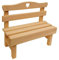 IWOWHERO Zakka Mini Holzbank Deko Kreative Miniatur Bank Aus Kiefernholz FüR Puppenhaus Garten Und Zuhause 25X22X11.5Cm